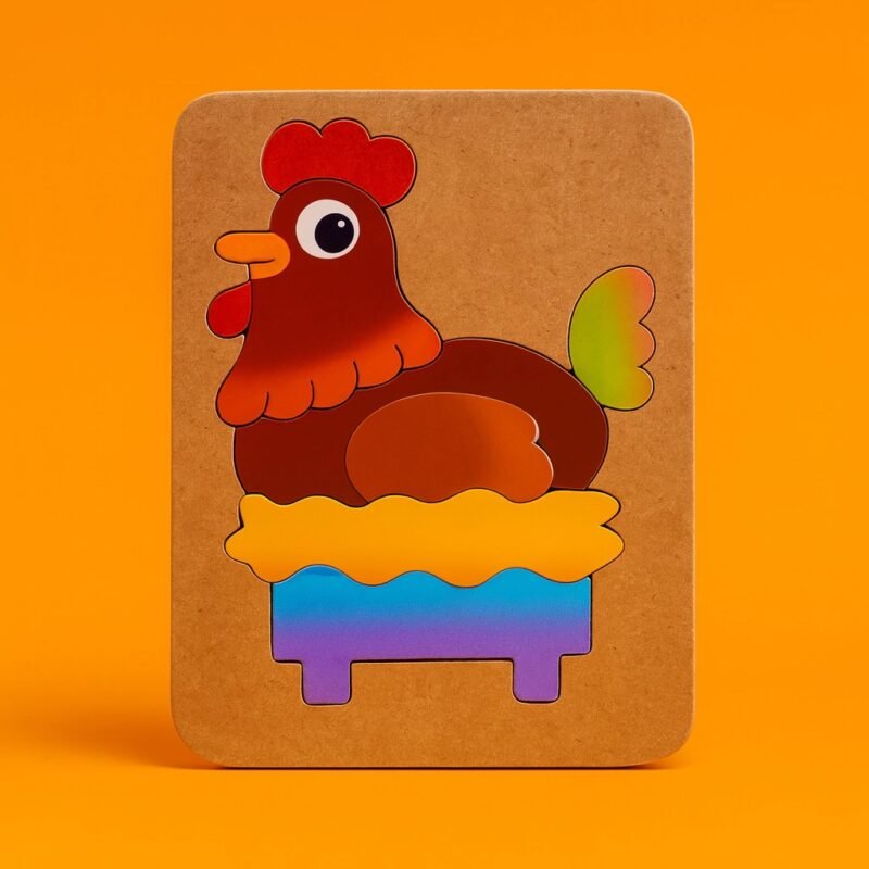 gallina Rompecabezas en 3 Capas - Gallina - Imagen 1